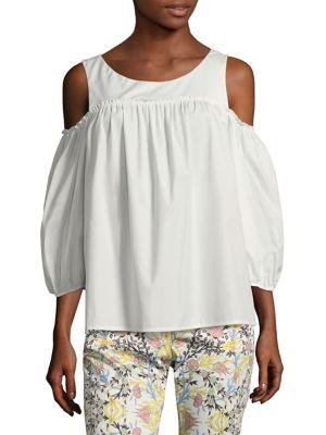 Weekend Max Mara Canasta Cold Shoulder Top
