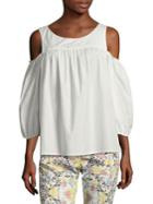 Weekend Max Mara Canasta Cold Shoulder Top
