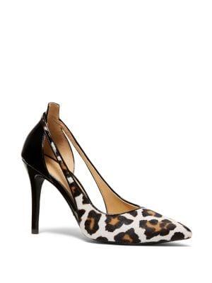Michael Michael Kors Cersie Leather And Calf Hair Pumps