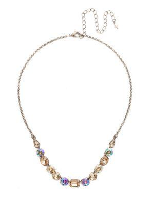 Sorrelli Mirage Tansy Crystal Half Line Necklace
