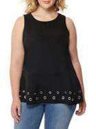 Rebel Wilson X Angels Plus Grommet Peplum Top