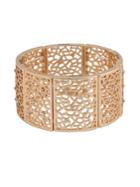 Kensie Lace Crystal-accented Cutout Stretch Bracelet
