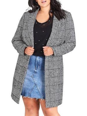 City Chic Plus Say It Isn't So Coat