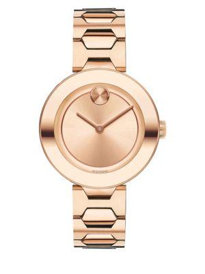 Movado Bold Bold Rose Goldtone Stainless Steel Bracelet Watch/32mm
