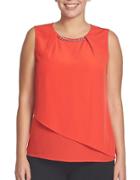 Chaus Solid Sleeveless Top