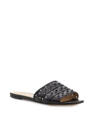 Botkier New York Maeva Studded Cutout Leather Slides