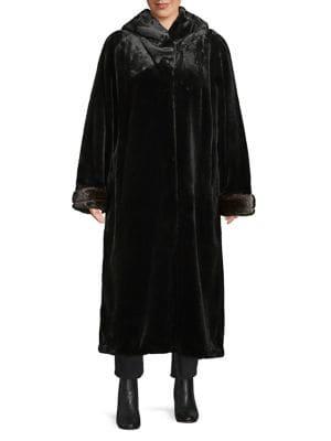 Gallery Plus Convertible Faux Fur Coat