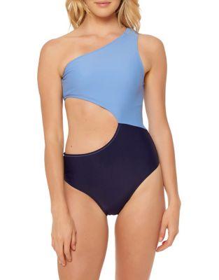 Jessica Simpson One-piece Contrast Panel Swimsuit
