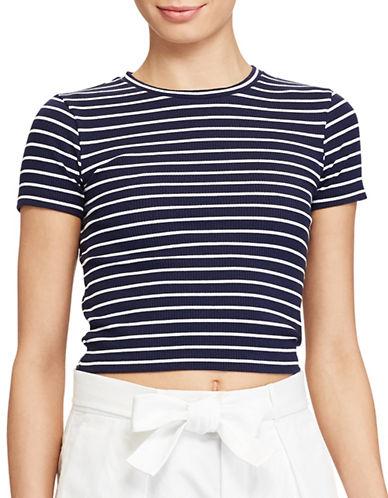 Polo Ralph Lauren Striped Cropped Jersey Tee