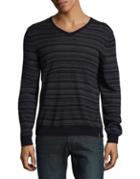 Calvin Klein Striped Wool Sweater