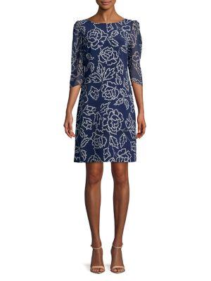 Karl Lagerfeld Paris Printed Shift Dress
