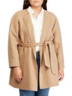 Lauren Ralph Lauren Plus Plus Size Wool-blend Belted Coat