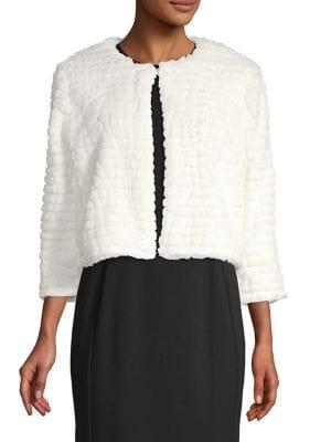 Calvin Klein Cropped Faux-fur Jacket