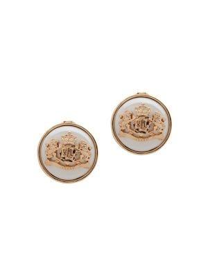 Lauren Ralph Lauren Goldtone And Faux-pearl Clip On Earrings