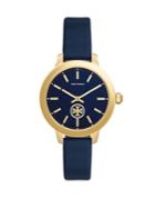 Tory Burch Collins Goldton Leather Two-hand Watch