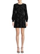 Calvin Klein Petite Velvet Burnout Mini Dress