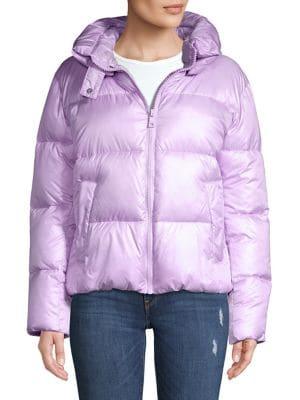 Kendall + Kylie Classic Hooded Puffer Jacket