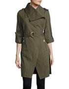 Bcbgeneration Belted Asymmetrical Tench Coat