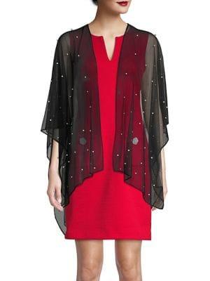 Karl Lagerfeld Paris Social Faux Pearl-embellished Stole