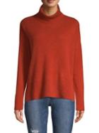 Lord & Taylor Ribbed Cowl-neck Cashmere Sweater