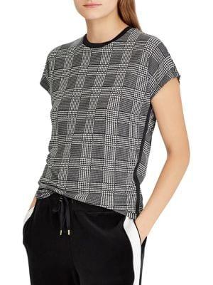 Lauren Ralph Lauren Plaid Jersey T-shirt