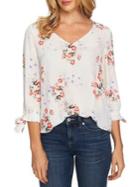 Cece French Cafe Floral Top