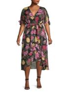 Rachel Rachel Roy Plus Rina Floral Wrap Dress