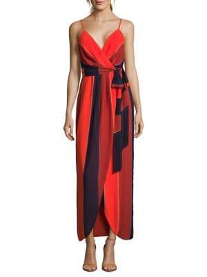 Nicole Miller New York Tri-tone Wrap Dress
