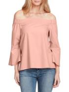 Jessica Simpson Plus Off-the-shoulder Bell Sleeve Top