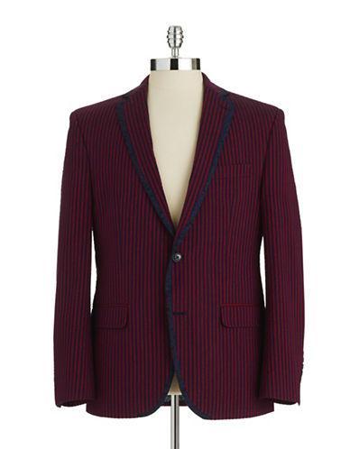 Tallia Orange Striped Blazer