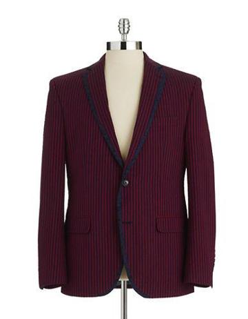 Tallia Orange Striped Blazer