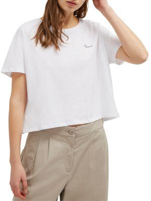 French Connection Femme Cotton Cropped Tee