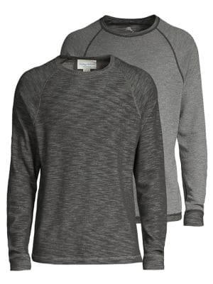 Tommy Bahama Raglan-sleeve Cotton Pullover Top