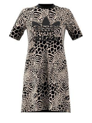 Adidas Leopard Print T-shirt Dress