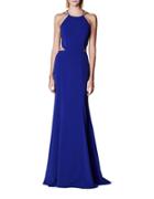 Marchesa Notte Solid Fit-&-flare Gown