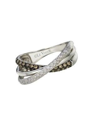 Le Vian Chocolatier Chocolate Diamond, Vanilla Diamond And 14k Vanilla Gold Ring