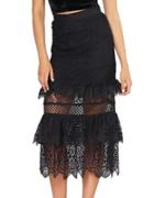 Kendall + Kylie Tiered Lace Skirt