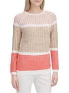 Calvin Klein Colorblock Cotton Blend Sweater