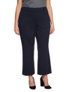 1.state Plus Pin Striped Mini Kick Flare Pants