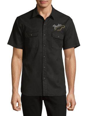 Lucky Brand Graphic Button-down Shirt