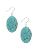 Lucky Brand Land And Sea Titanium Drop Earrings