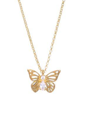 Kate Spade New York Social Butterfly Mini Pendant Necklace