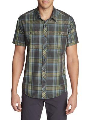 Eddie Bauer Greenpoint Plaid Short-sleeve Shirt