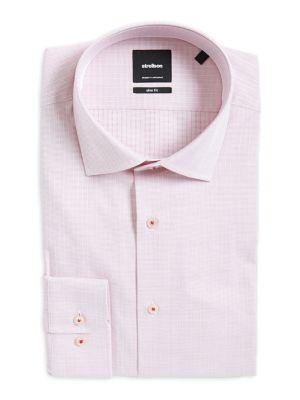 Strellson Santo Slim-fit Grid-stitch Dress Shirt