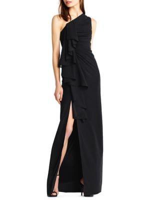 Aidan By Aidan Mattox One-shoulder Dress