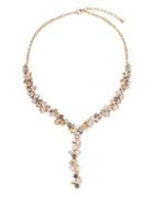 Design Lab Cluster Gemstone Drop Necklace