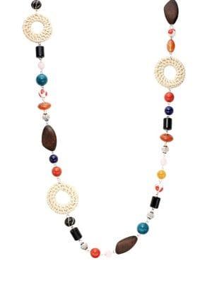 Design Lab Long Mixed-media Necklace