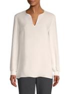 Lafayette 148 New York Roxy Silk Tunic Blouse