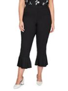 Addition Elle Michel Studio Plus Pleat-cuff Fitted Ankle Pants