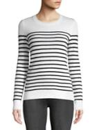 Lord & Taylor Striped Cashmere Top